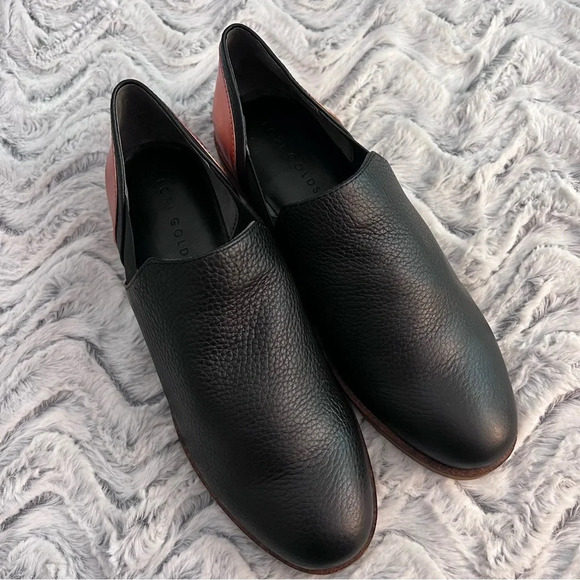 Lori Goldstein Black Leather Castiel Slip-on Low Ankle Oxford Loafer. Size 7M - Picture 2 of 4